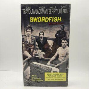 Swordfish VHS 2001 Warner Bros John Travolta Hugh Jackman Halle Berry Sealed